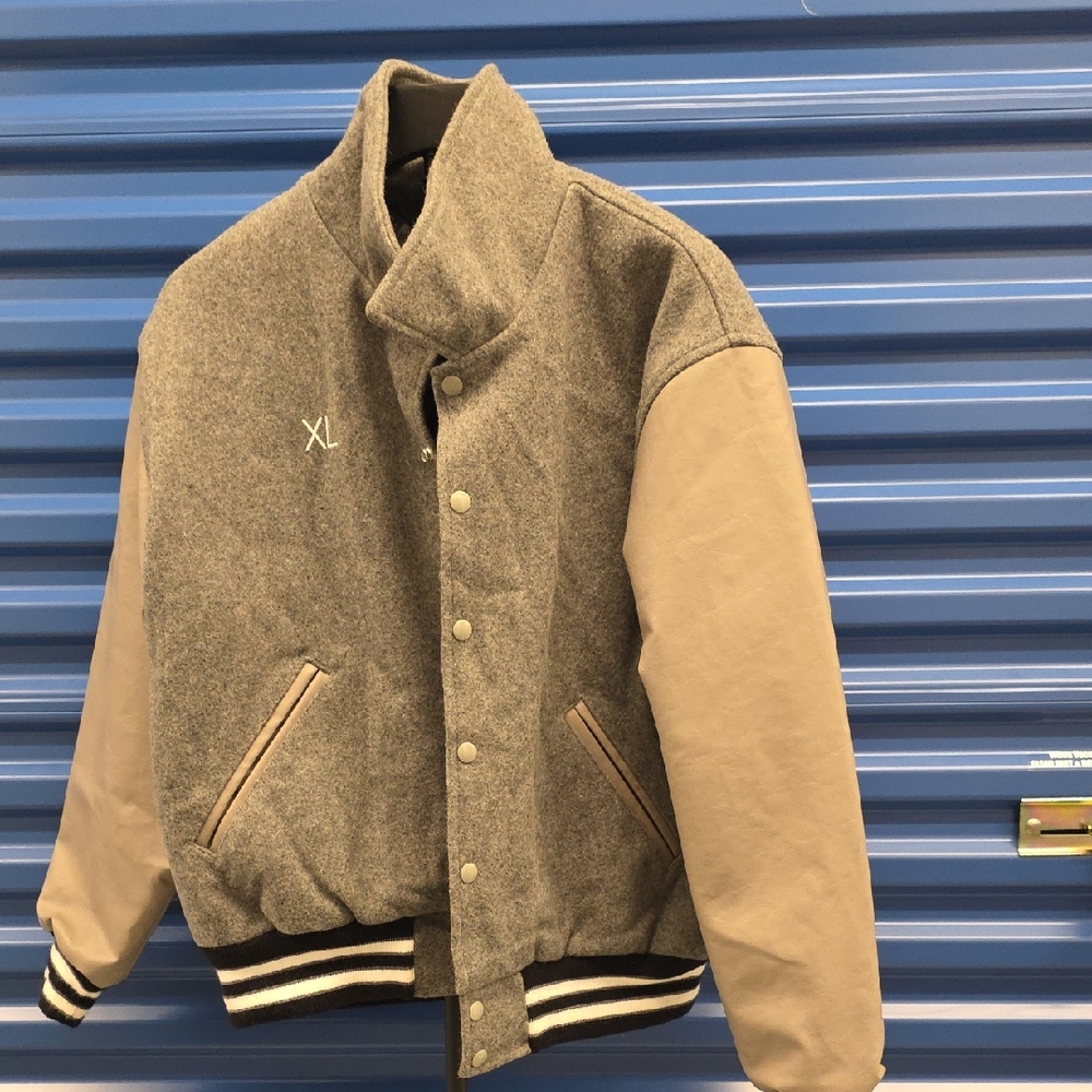 Gray Varsity Jacket